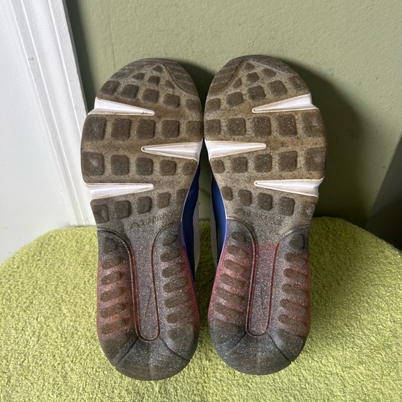 Nike Air Max DA2417-100 Youth Sneakers White and Blue with Orange Accents New - Picture 11 of 12